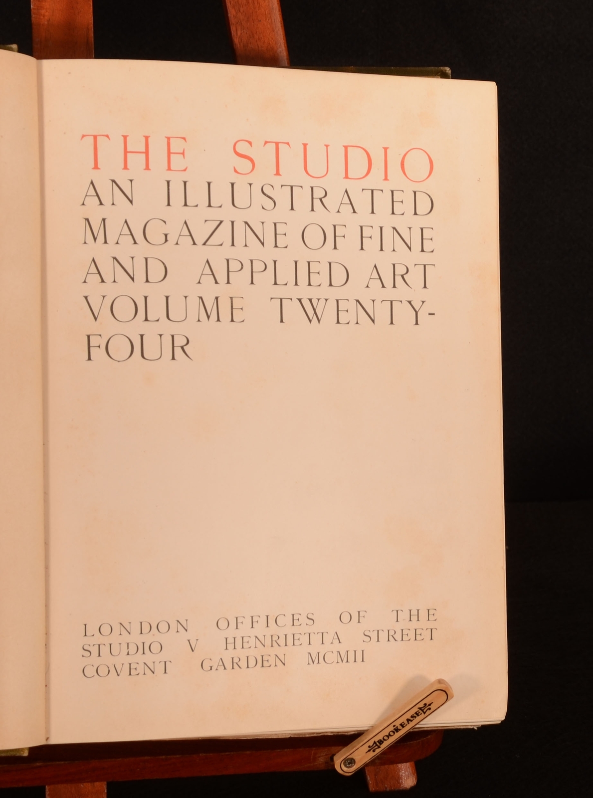1902 Studio Illustrated Magazine of Fine and Applied Art Volume Twenty-Four 1st Uzupełniania zapasów
