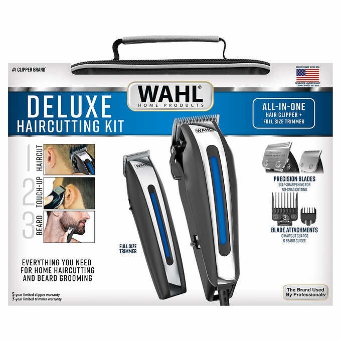 Wahl Deluxe Haircut Kit with Trimmer and Storage Case Model 79521