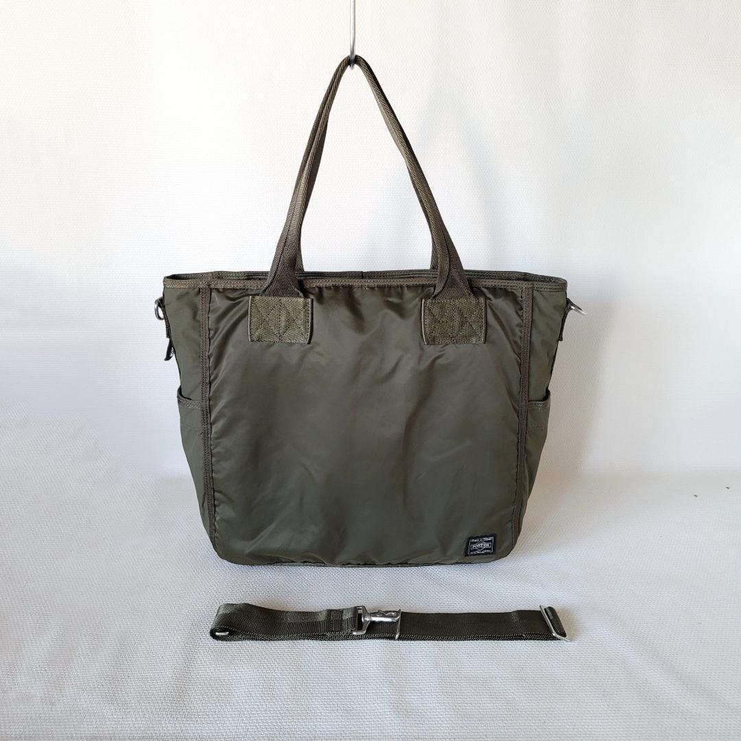 Porter FRAME 2WAY tote bag Shoulder Bag 690-17845 Yoshida Khaki