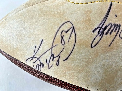 Jaguars SIGNED Mini-Helmet & Football – Taylor, Smith, Hardy & McCardell – CoA! - Picture 6 of 11