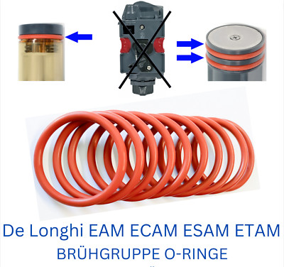 Kolbenringe O-Ring passend für DeLonghi EAM/ECAM/ESAM/ETAM Brühgruppe 20 Stück