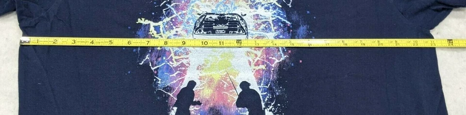 Camisa Unisex Azul XL Regreso al Futuro Delorean Doc Marrón Marty Back in Time Foto 4 de 4