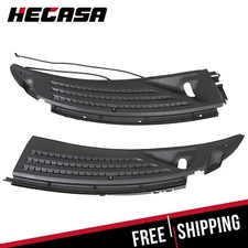 For 09-14 Ford F150 Windshield Wiper Cowl Panel Grille Set w/ Seals Left + Right