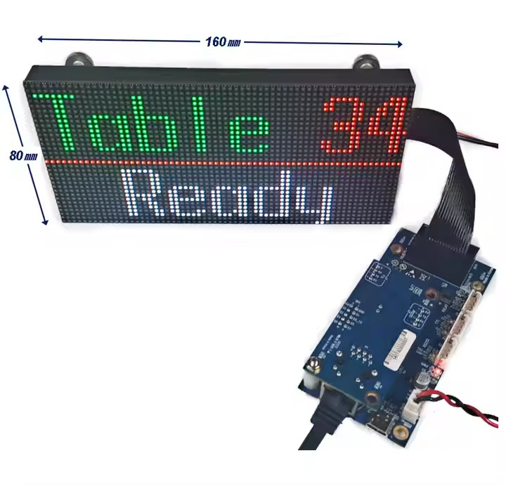 Variable message sign for PLC PC IoT MCU Robot by RS232 TTL Ethernet Interface