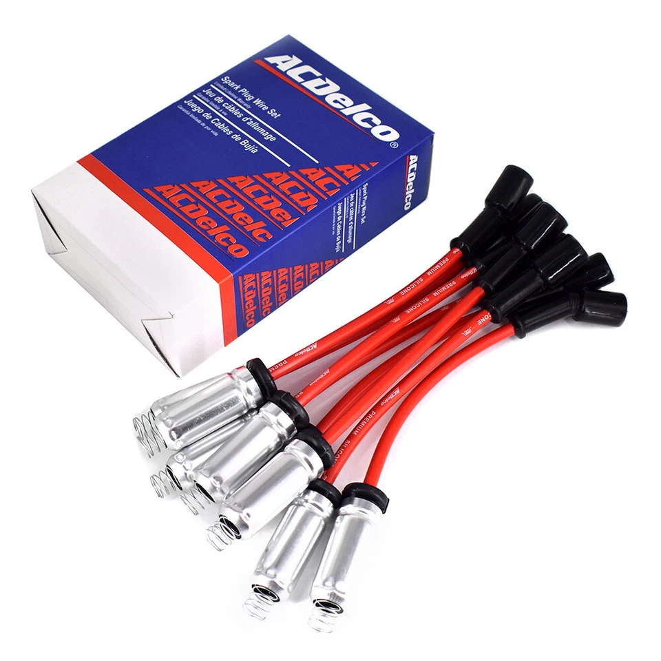 8pcs 9748HH Wires & 41-962 19299585 Spark Plugs For Chevrolet GMC 4.8L 5.3L 6.0L - Image 3 of 4