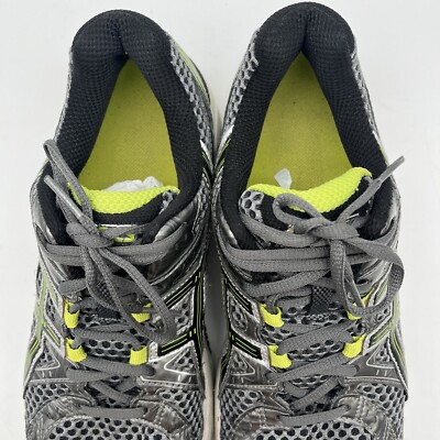 Asics Mens Gel 1170 T1P0N Gray Neon Running Shoes Sneakers