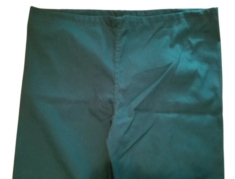 * Nuevos Pantalones Exfoliantes SIMPLY BASIC Verde Sólido Cordón Cintura PEQUEÑOS Foto 3 de 3