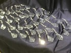 SET of 34 chandelier PENDELOQUE CRYSTALS 2 1/2” on crystal drop chain 5” NEW!! — photo 8