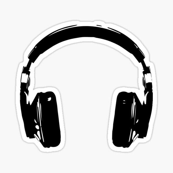 🥇 Stickers music headphones 🥇