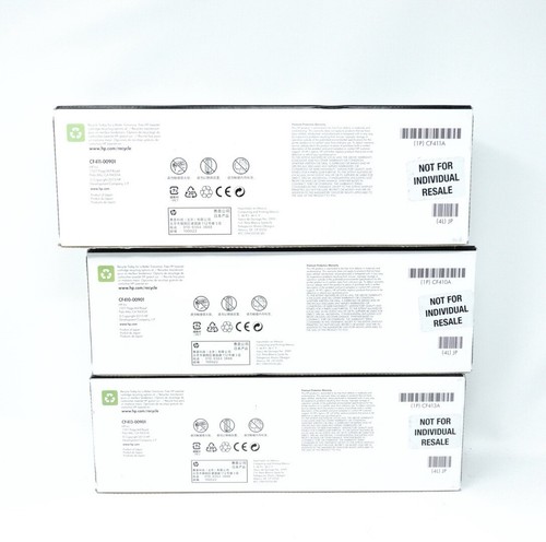Genuine HP 410A Toner 3 Pack COMBO Set: Black, Cyan, and Magenta - Free Shipping - Picture 7 of 8
