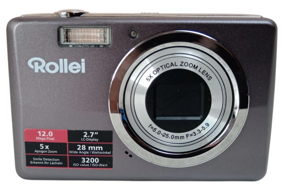 Rollei Compactline 350 Digitalkamera mit Zubehörpaket - Getestet X