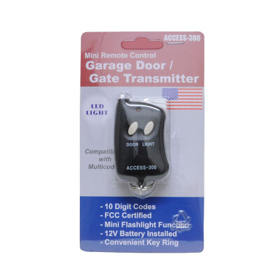 Access 300 | 10 Digit Dip Switch Remote Garage Gate Opener Transmitter | 300Mhz