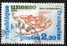 1981. Unesco. Timbre France De service. N°70.