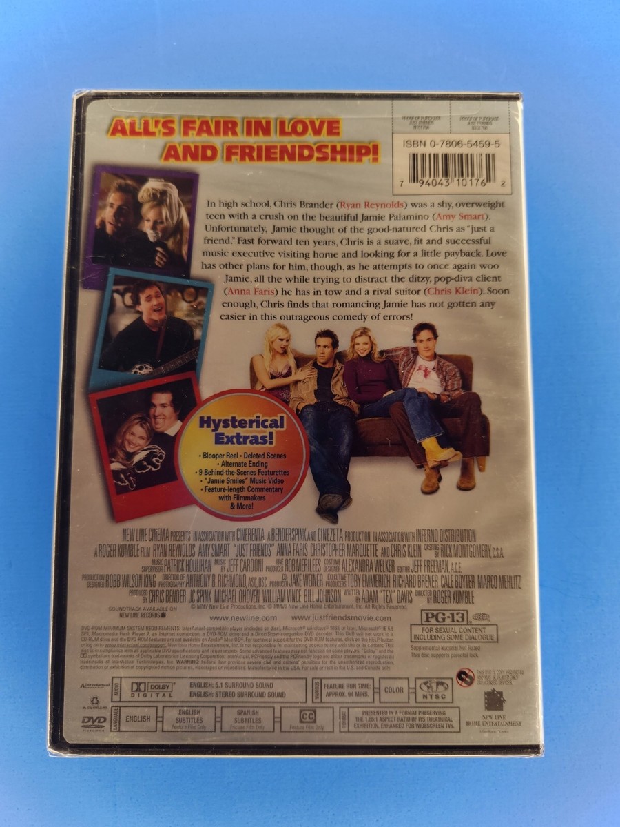Just Friends (DVD 2005) Ryan Reynolds, Amy Smart, Anna Faris