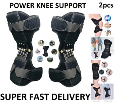 2pcs Power Knee Support Lift Joint Brace Pad Force Running Rebound FAST DELIVERY