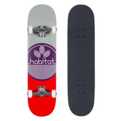 Habitat Leaf Dot 8'' Pro Complete Skateboard - Purple - SALE WAS £120!