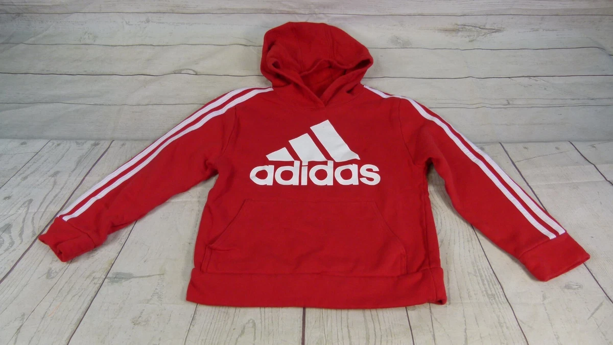 Kids red cheap adidas hoodie