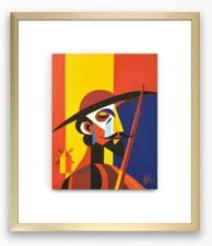 Don Quijote Abstract State of Mind. An original acrylic painting by Percy 