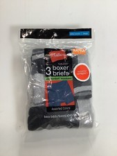 Boys Hanes Multicolor ComfortSoft Boxer Briefs Medium 3 pack NEW 