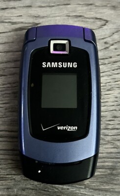Samsung U340 Snap Verizon Blue Black Flip Cell Phone speakerphone
