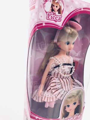 Takara Tomy Japan Licca Chan 9in Doll LD-30 Fashion Dress Golden