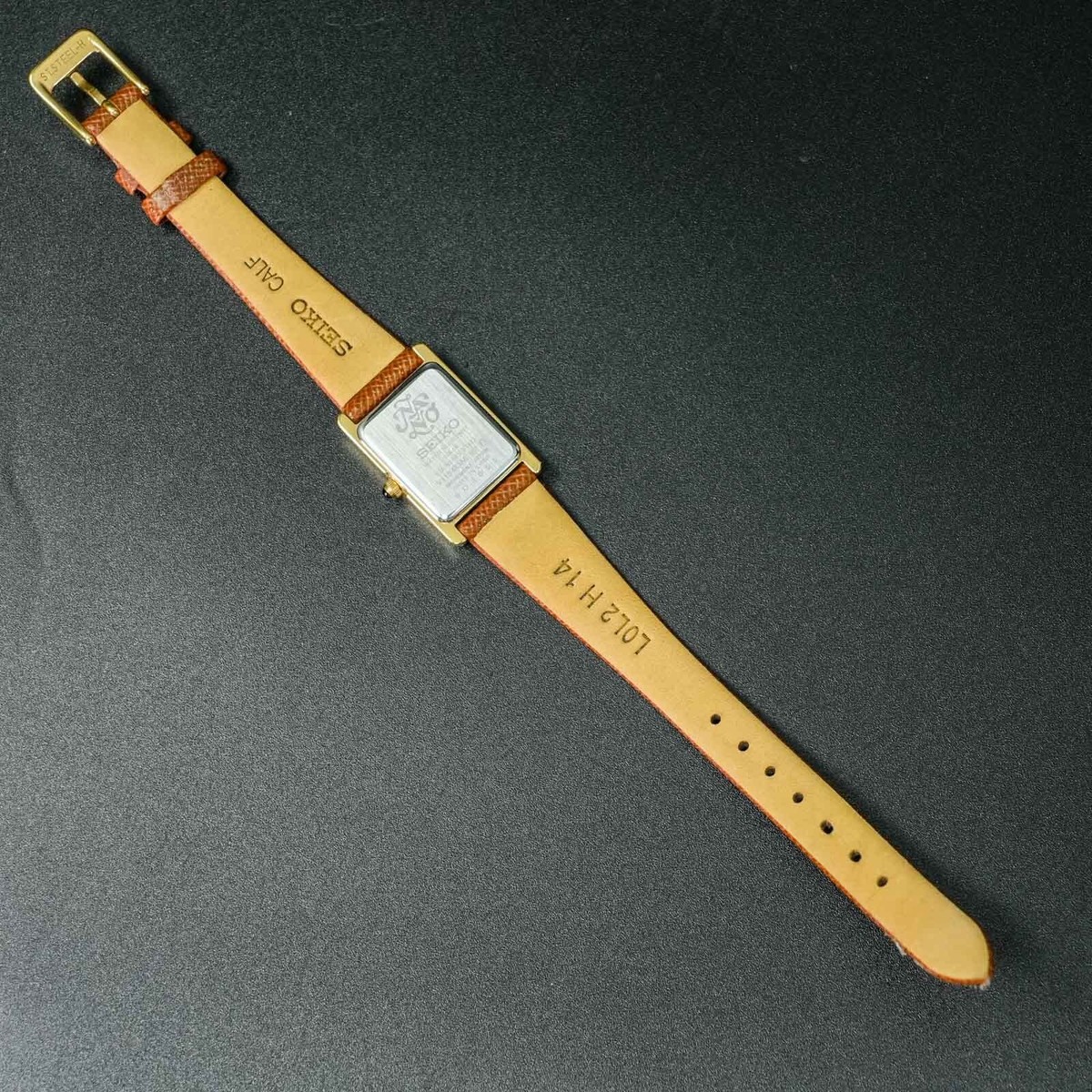 Rare[MINT] SEIKO V115-0DA0 Solar Tank Nano Universe Limited Navy