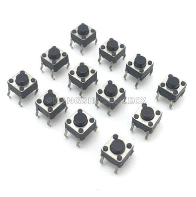 20PCS Tactile Switch Touch Push Button Key Tact Cooker 6 X 6 X 4.3mm 4-pin DIP