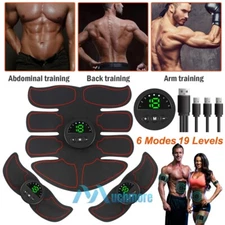 Electric Muscle Toner Machine ABS Toning Belt Simulation Fat Burner Body Shaper