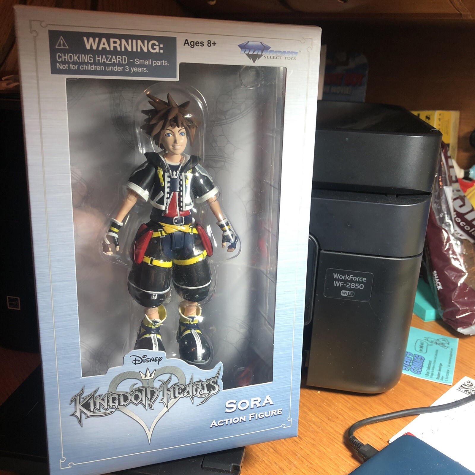 Disney Diamond Sora Kingdom Hearts Collectible Action Figure.—