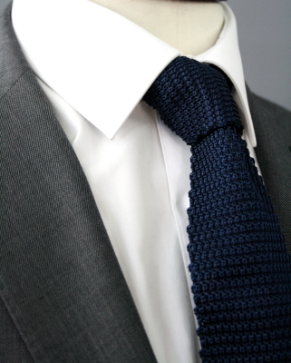 slim knitted tie
