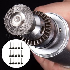 15 x Silver 1.3CM Bowl Shape Stainless Steel Wire Brush for Furniture