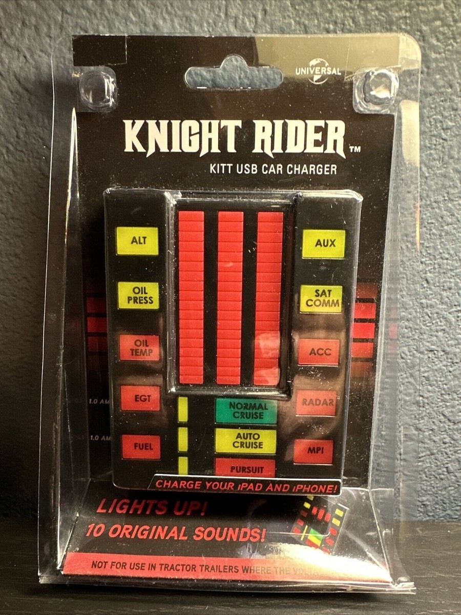 Knight Rider KITT USB Car Charger Voice Box w/ Lights & 10