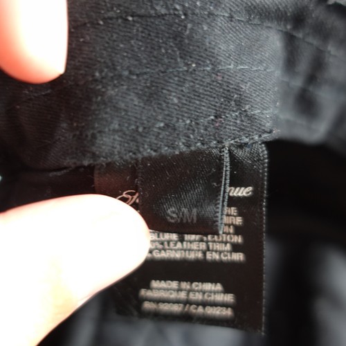 Saks Fifth Avenue Berretto Baseball Uomo Piccolo/Medio Nero 100% Cashmere Lusso - Foto 7 di 8