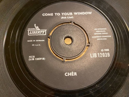 CHÈR "SUNNY / COME TO YOUR WINDOW" 1966 LIBERTY RECORDS MADE IN DENMARK RARE OOP - Picture 3 of 24