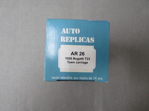 1:43 AUTO REPLICAS A.R.26 1926 BUGATTI TOWN CARRIAGE W/METAL KIT "UNMADE" - Picture 12 of 12