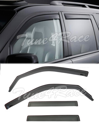 Ikon Motorsports In-Channel Window Visors Fits 2009-2015 Honda Pilot, Slim Style Side Door Rain Vent Guard Deflectors, Acrylic Smoke 4PCS - Foto 7