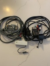 Genuine Microsoft Xbox 360 Wireless Adapter Cable Bundle EUC