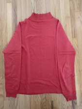 Drake's Red Knitted Cotton Hiking Jersey sz.M