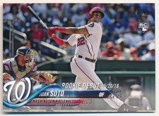 JUAN SOTO 2018 TOPPS UPDATE #US104 RC ROOKIE CARD WASHINGTON NATIONALS MINT