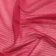 roter Plissee Stoff weicher Chiffon für Bluse Rock Hose Crash Meterware