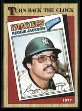1987 Topps #312 Reggie Jackson New York Yankees