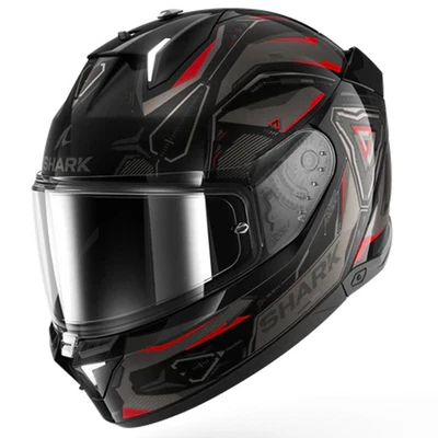 Casque Moto Intégral ECE 22.06 SHARK SKWAL i3 LINIK Nero Rouge LED - Photo 1/4