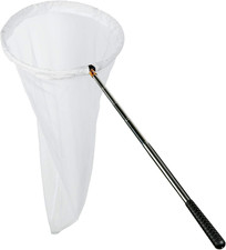 Insect and Butterfly Net with 12" Ring, 24" Net Depth, Handle Extends to 59 Inch
