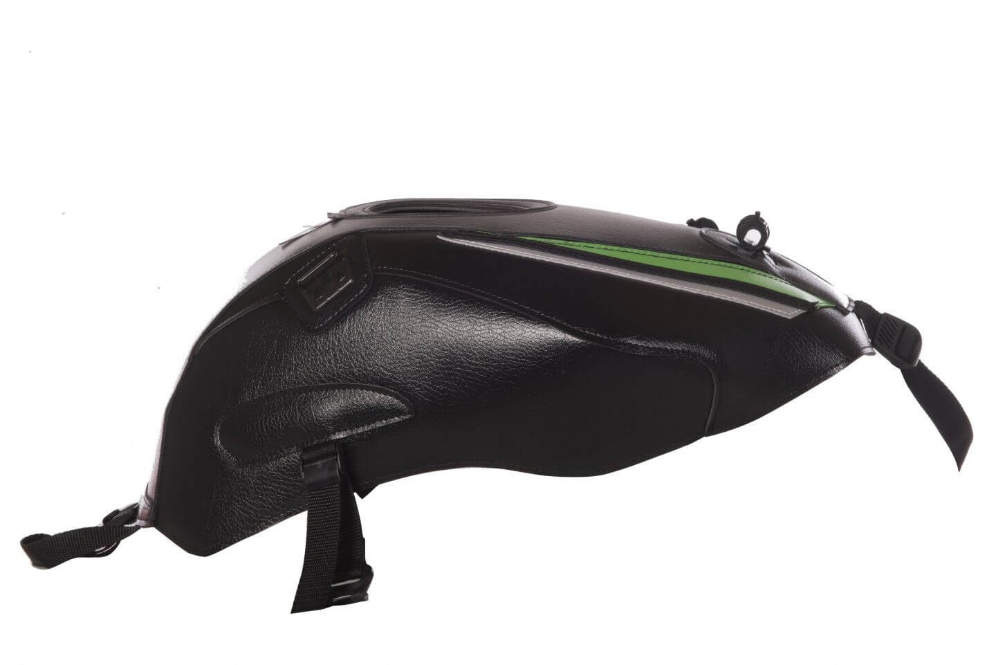 Tapis de réservoir Bagster 1648D noir et vert pour moto Kawasaki ZX6R 636
