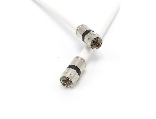 White, High Speed RG6 Coax, High Frequency Coaxial Cable, 40 Feet (12 Meter) - Picture 3 of 9