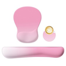 Wrist Rest Support Set for Mouse Pad Keyboard with Coaster, Ergonomic Memory ...