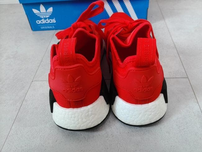 Adidas NMD_R1 Boost Sneakers US8.5 26.5cm Red BB1970 Mens thumbnail 4