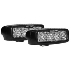 Rigid 980023 Sr-q Series Pro Flood Diffused White Rectangle Led Lights Pair Kit