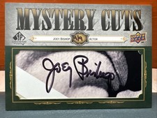 2008 Upper Deck SP Legendary Cuts “Rat Pack” Member Joey Bishop Cut Auto #’d 9
