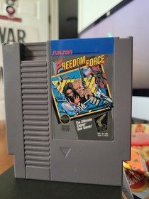 Freedom Force NES In Box 1988 Sunsoft Zapper Gun Game Old School Nintendo 80s